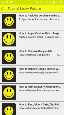 Lucky Patcher Guide android App screenshot 1