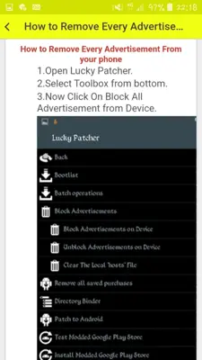 Lucky Patcher Guide android App screenshot 5